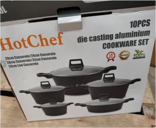 Hot Chef 10pcs Die Cast Non-Stick
