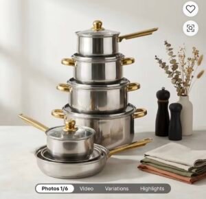 Screenshot Stainless Cookware 12pcs