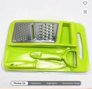 Plastic Peeler Set Big With grater