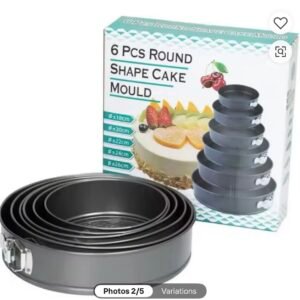 6pcs Round Cake Mould