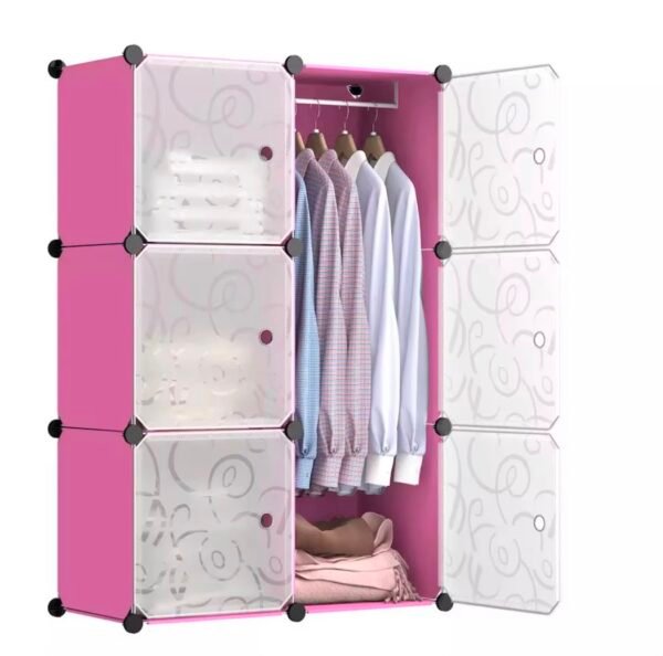 6 Cubes Plastic Wardrobe