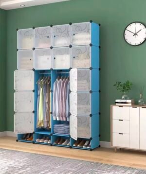 16 Cubes Plastic Wardrobe